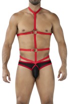 schwarz/roter Body-Harness RAV114 von Cut4Men