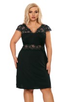 black Nightdress H181417 - 2XL black Nightdress H181417 - 2XL