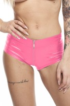 pink wetlook Shorts SH032 - S
