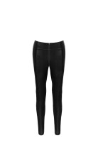 F274 Snake wet look leggings with zipper - 3XL