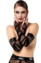F361 Bondesque Opera-Handschuhe mit Daumenschlaufe von Noir Handmade