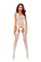 white ouvert Bodystocking BS122 by Passion white ouvert Bodystocking BS122 by Passion