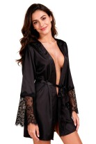 black Peignoir PA596618 - S/M