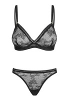 030418 Set out of plunge underwired bra and thong - L (BH 75C/80B & Panty 40)