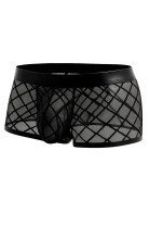 schwarzer Trunk Shorts mit Netz RAV110 - S