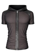 Herren Kapuzen T-Shirt ADGinter001 schwarz - L