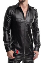 langarm Herren Shirt RMNatale001 schwarz von Regnes Fetish Planet