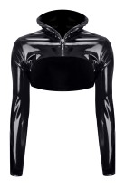 schwarze kurze Jacke TDNele001 - 2XL