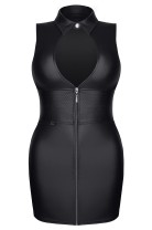 schwarzes Minikleid TDRafaele001 - L