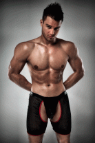 Männershort aus Netz 2XL/3XL - PASSION 012 Männershort aus Netz 2XL/3XL - PASSION 012