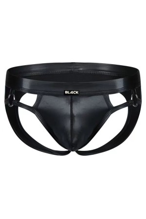 black wetlook jockstrap BL4CK02 - M