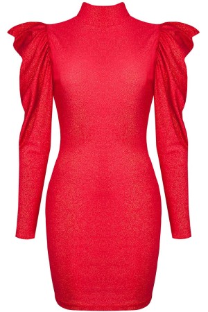 red mini dres CADR006 by Demoniq Carnival Party Line