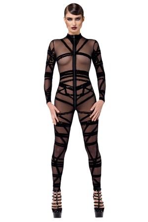F357 Bondesque Catsuit von Noir Handmade