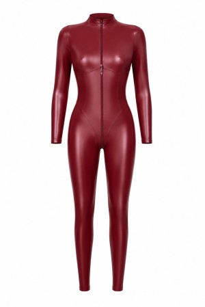 F395 Dark Romance Three-Way Zip Catsuit - XS