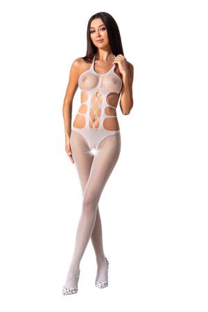 white ouvert Bodystocking BS084 by Passion
