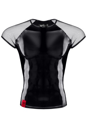 scharzes Lack Herren T-Shirt RMSanti - S