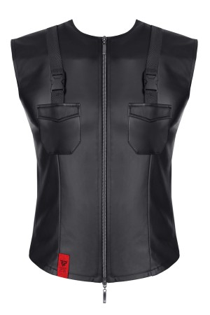 Herren Weste RMCamillo001 schwarz von Regnes Fetish Planet