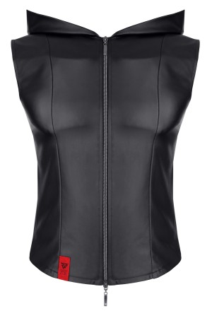 Herren Weste RMDario001 schwarz von Regnes Festish Planet