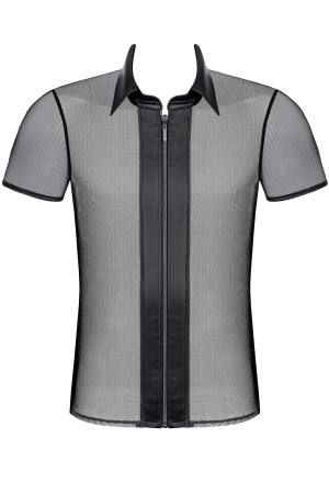 Herren Polo-Shirt RMUgo001 schwarz von Regnes Fetish Planet