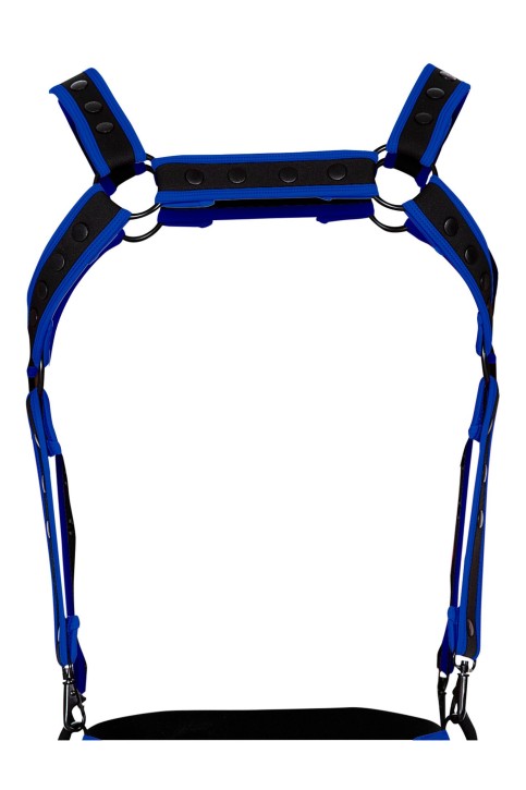 black/neo blue chest harness 05 - OS