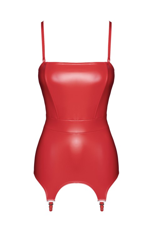 F368 Bombshell Fierce Corsagen-Kleid rot - 3XL