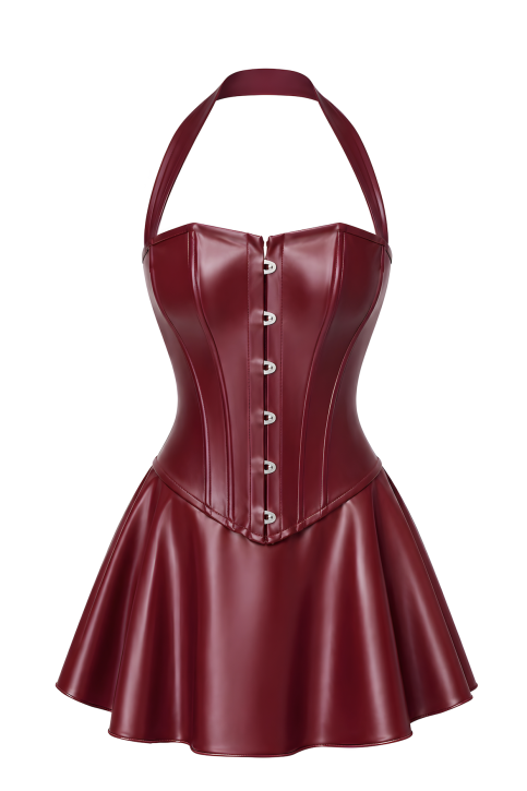 F397 Dark Romance Corset Mini Dress - XS