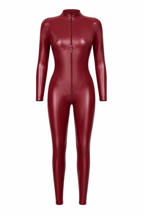 F395 Dark Romance Three-Way Zip Catsuit - XS