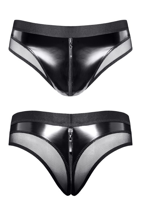 Lack Netz Slip REOscar001 schwarz - S