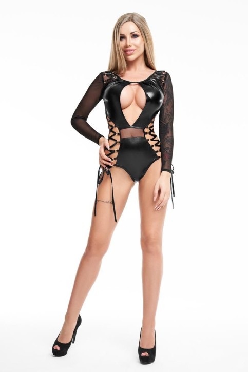 black wetlook body TD388 - S